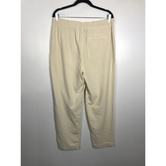 New Marine Layer Women's L Elle Relaxed Pull On Pants Cotton Vacation Travel - Picture 8 of 15